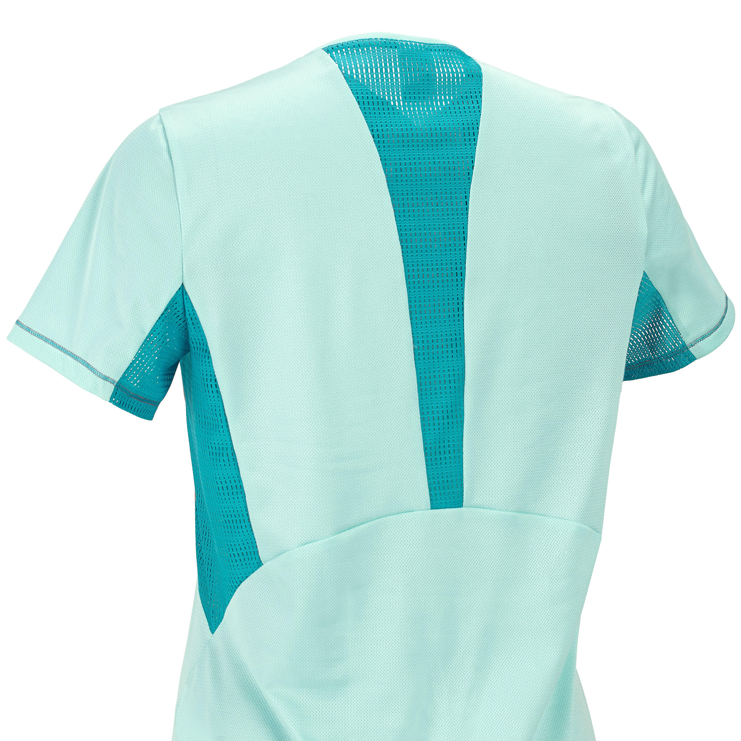 Women's Forclaz 100 short-sleeved T-Shirt - light blue 10/12