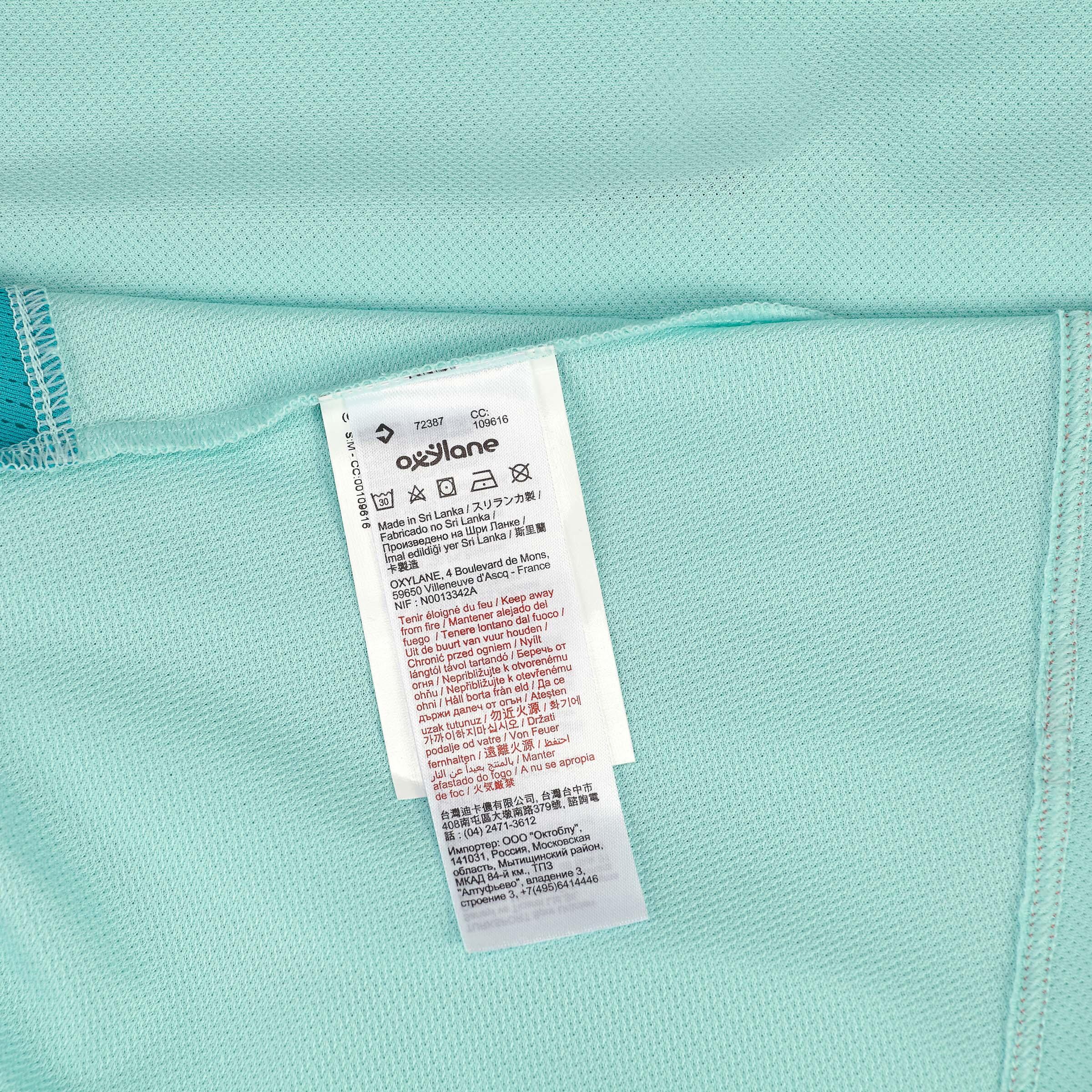 Women's Forclaz 100 short-sleeved T-Shirt - light blue 11/12