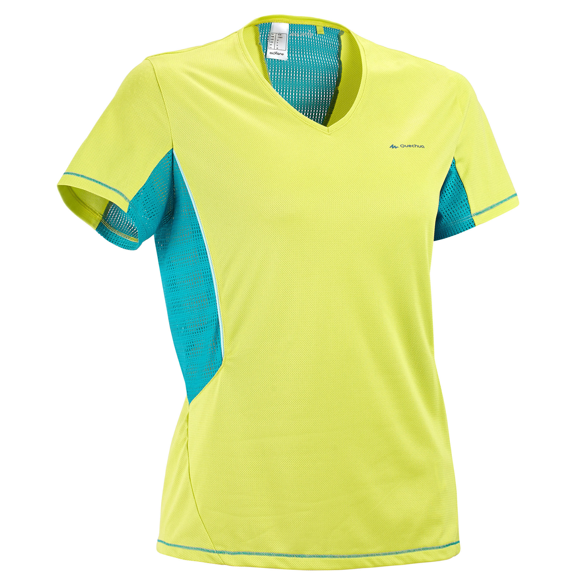 QUECHUA Forclaz 100 women's short-sleeved T-Shirt - yellow