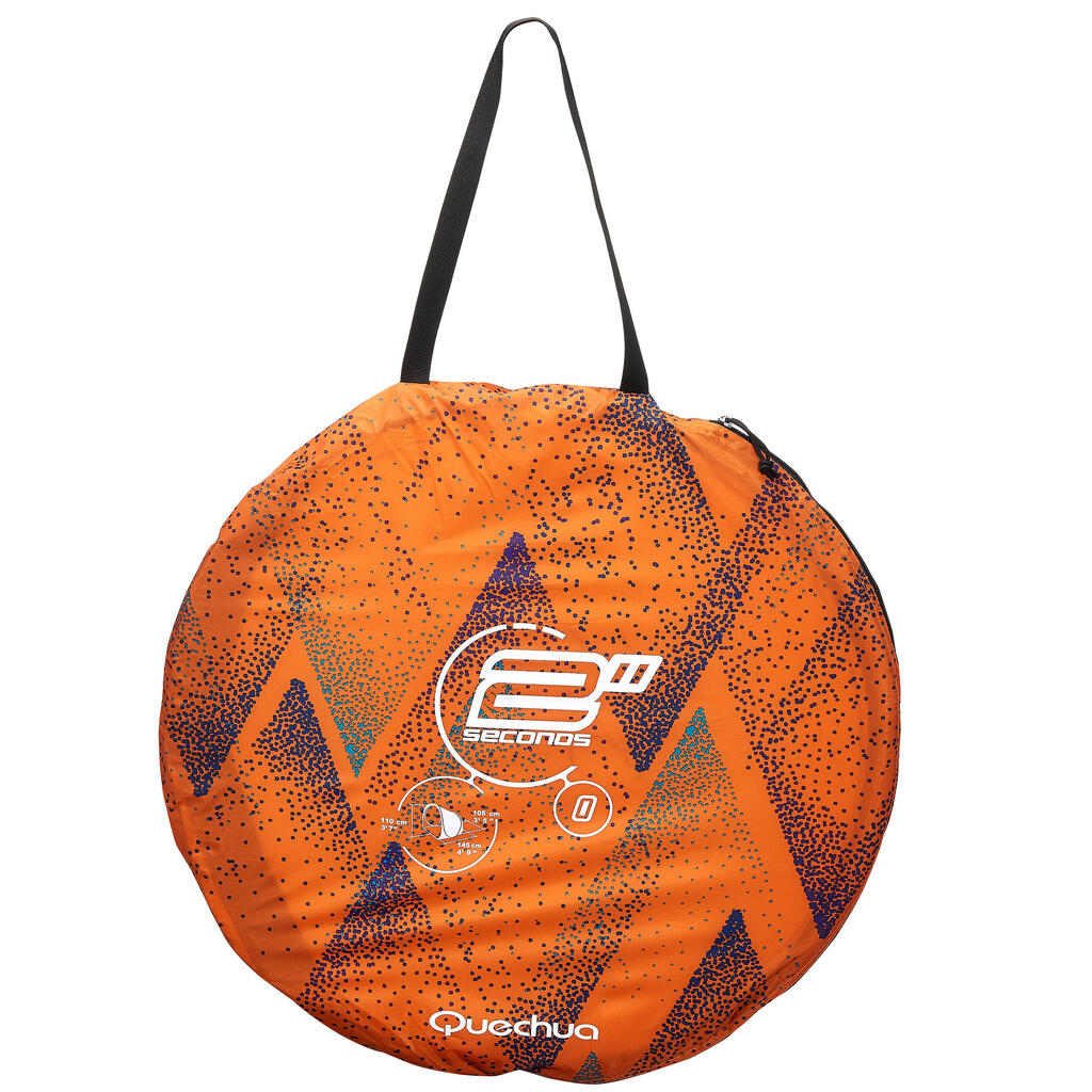 Popup Strandmuschel Schutzzelt 2 Seconds 0 orange LTD