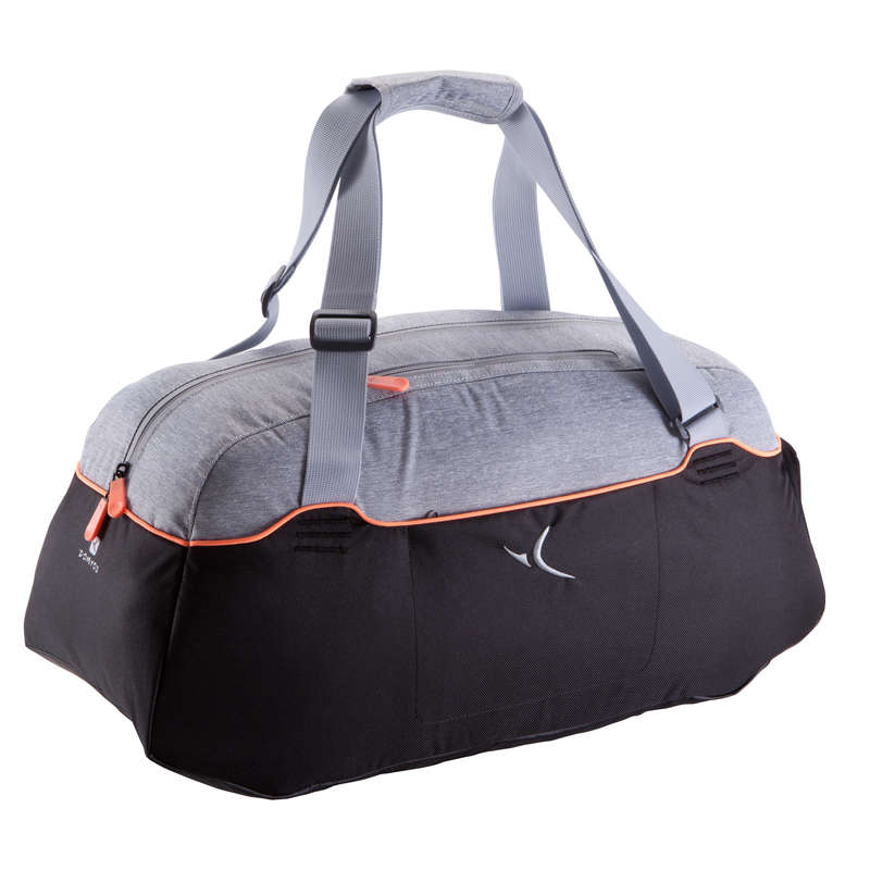 DOMYOS Training Medium Fitness Bag Black/Mottled Light...