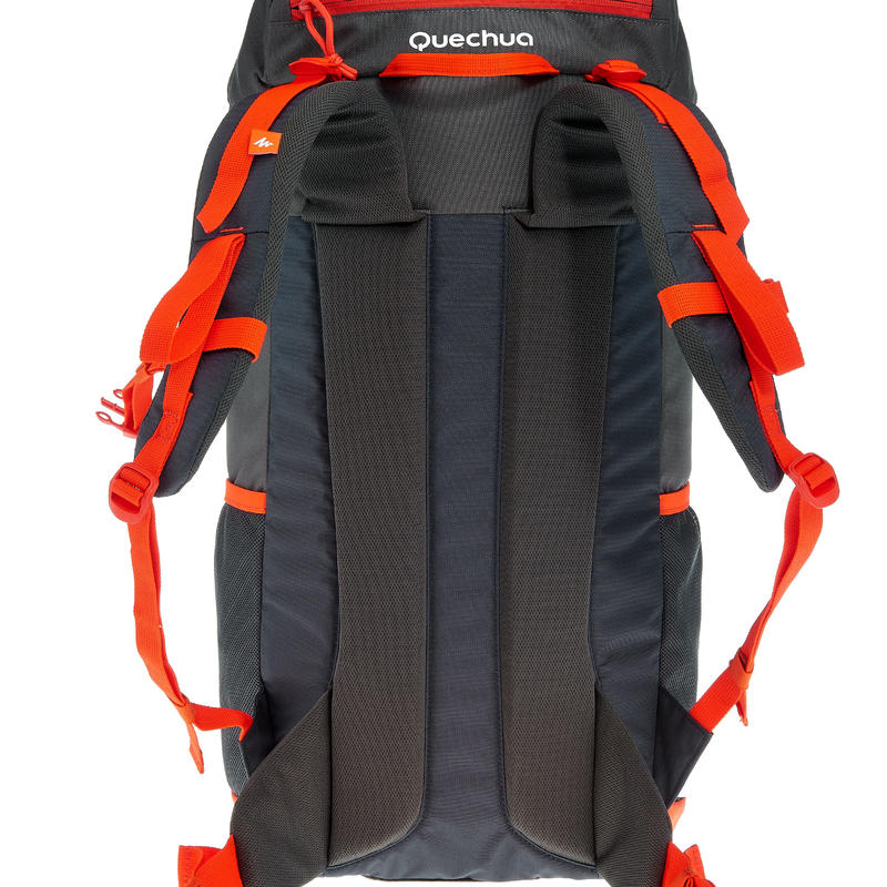 Arpenaz 40 Litres Backpack Black/Orange Decathlon