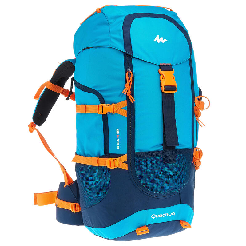 MH500 Kids' 40L Hiking Backpack - Blue