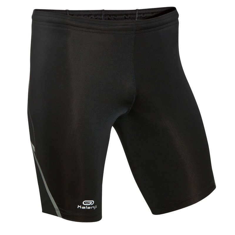 KALENJI Kiprun Men's Tight Running Shorts - black grey...