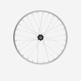 Roue vélo enfant 20 pouces avant simple paroi argent