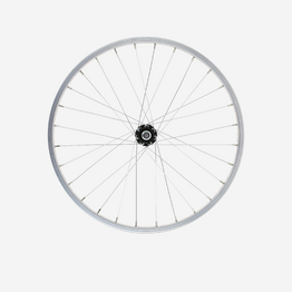 Roue vélo enfant 20 pouces avant simple paroi argent