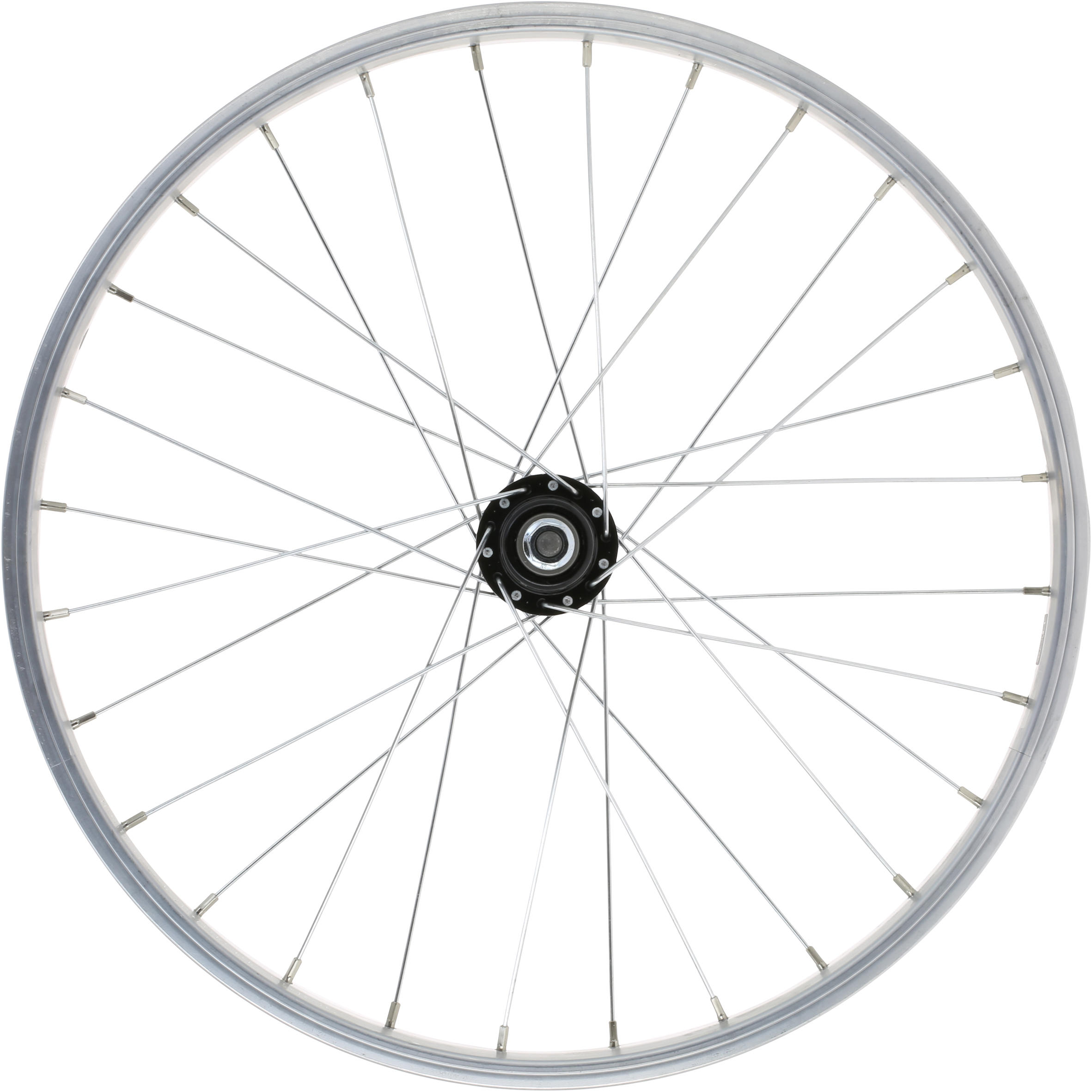 Kids' Wheel 20" Rear Single Wall Rim Freewheel - Silver - BTWIN