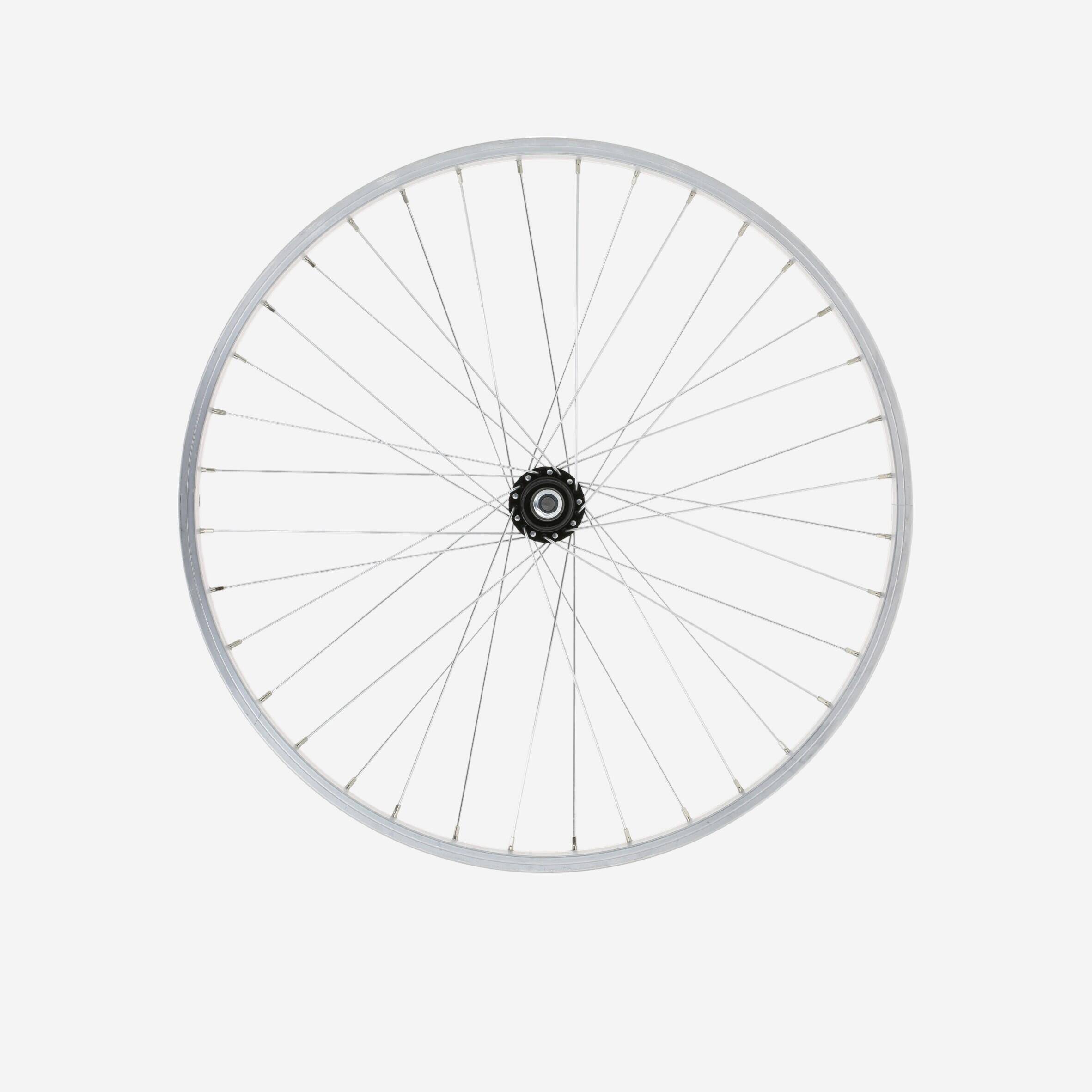Kids Wheel 24" Rear Single Wall Rim Freewheel - Silver -  1