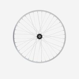 Roue vélo enfant 24 pouces arrière simple paroi roue libre argent