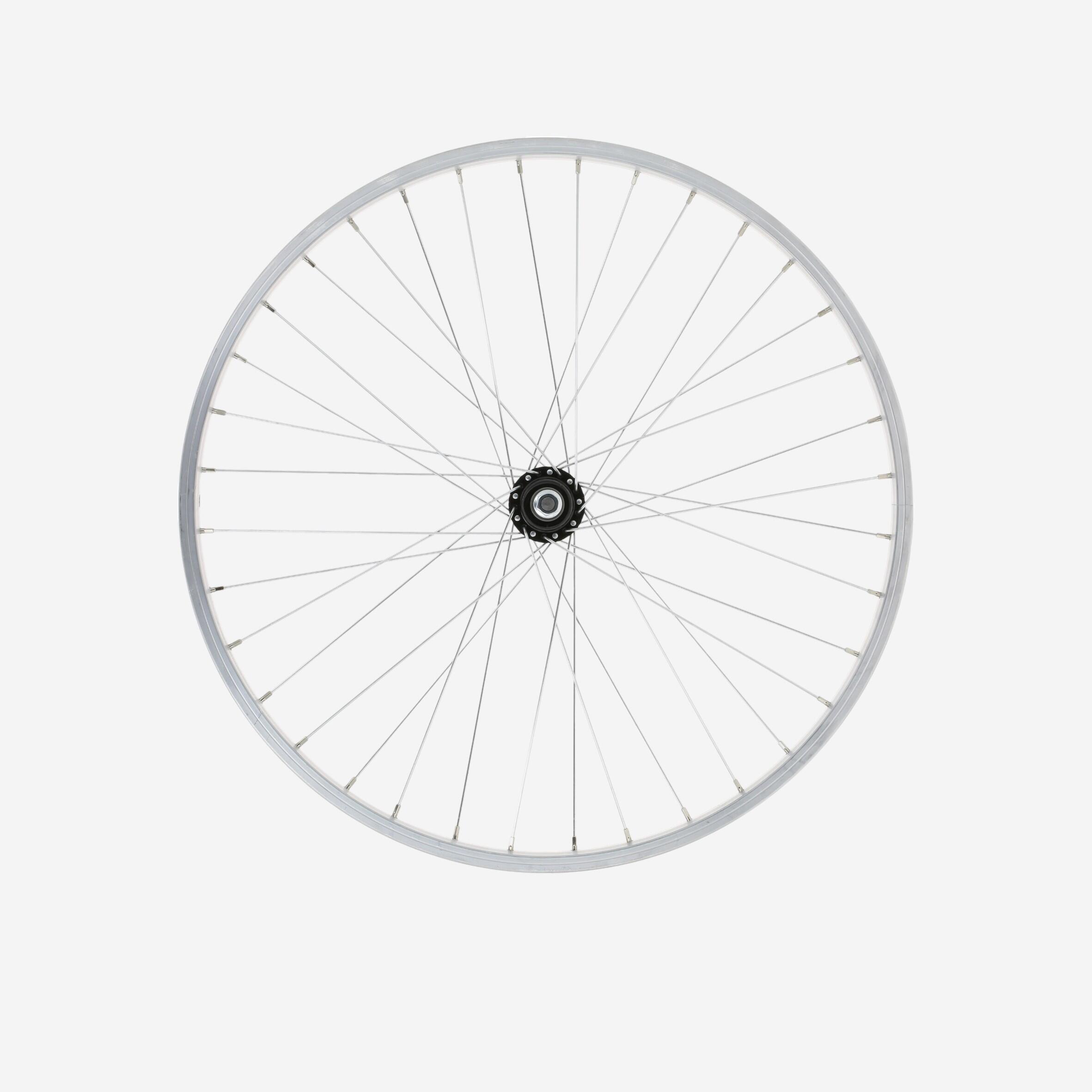 BTWIN Achterwiel voor kinderfiets 24" enkelwandig met freewheel zilver