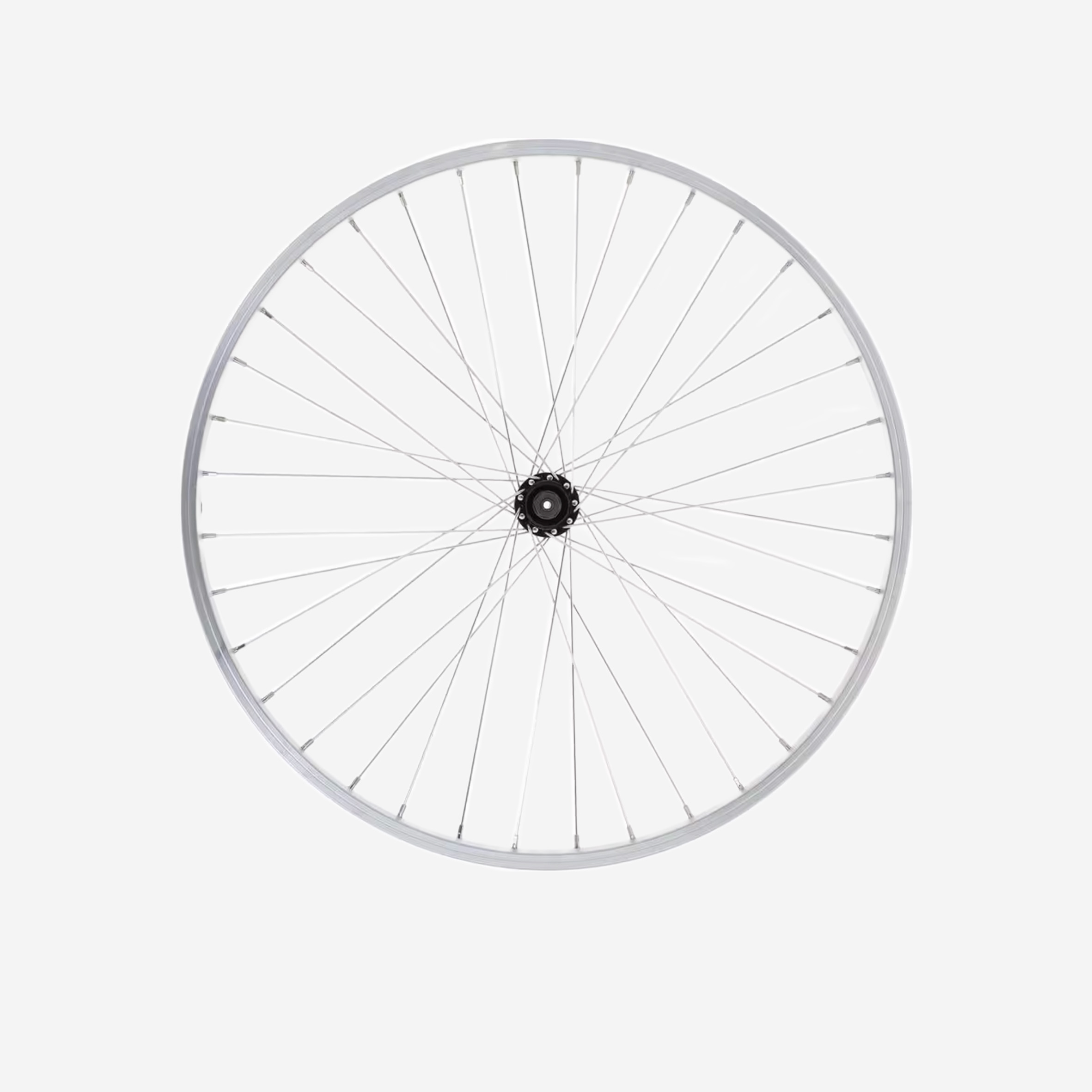 Roue vélo enfant 24 pouces avant simple paroi argent - Pièces détachées cycle - BTWIN- Clubs - Entreprises - Collectivités - Associations