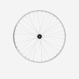 Roue vélo enfant 24 pouces avant simple paroi argent