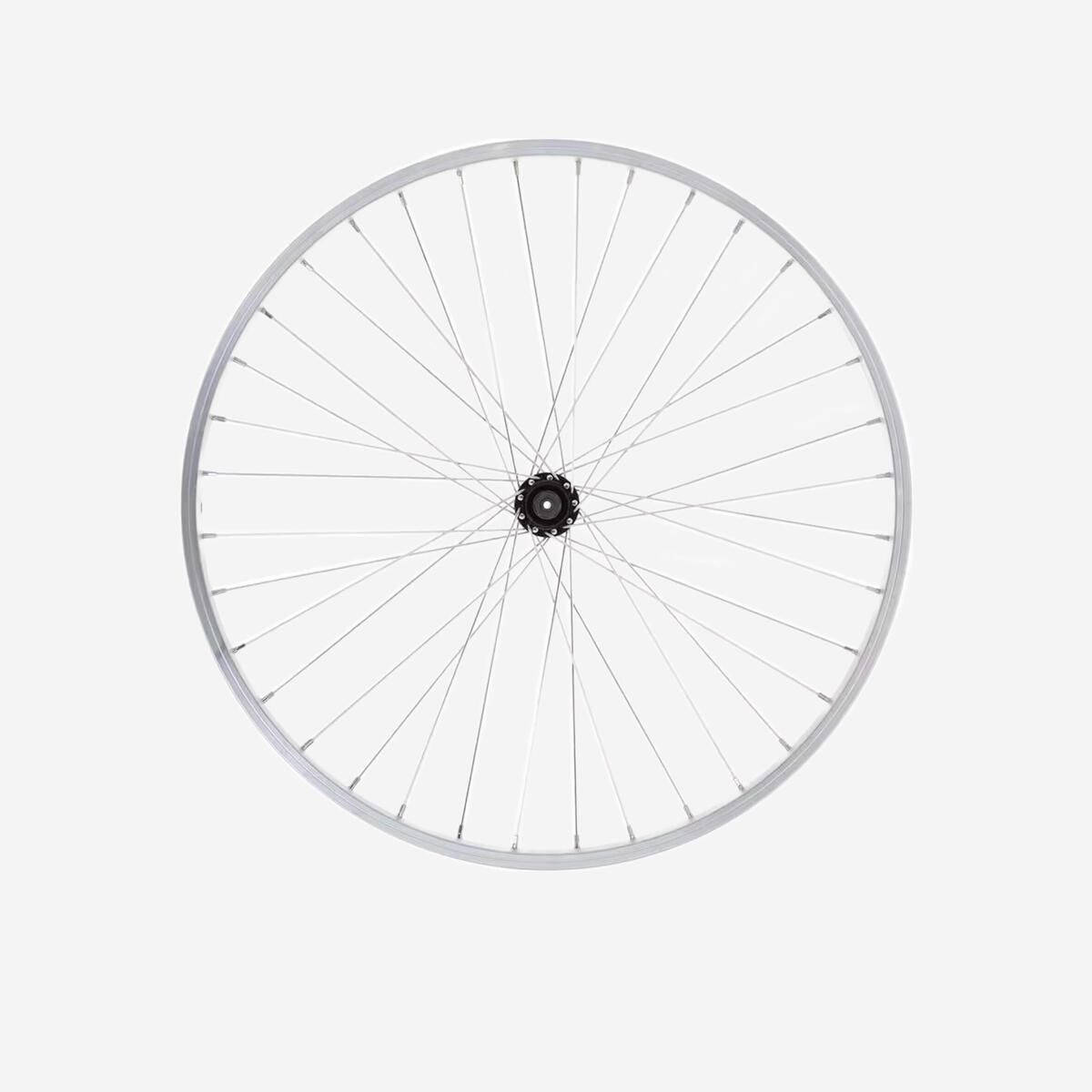 Roue vélo enfant 24 pouces avant simple paroi argent