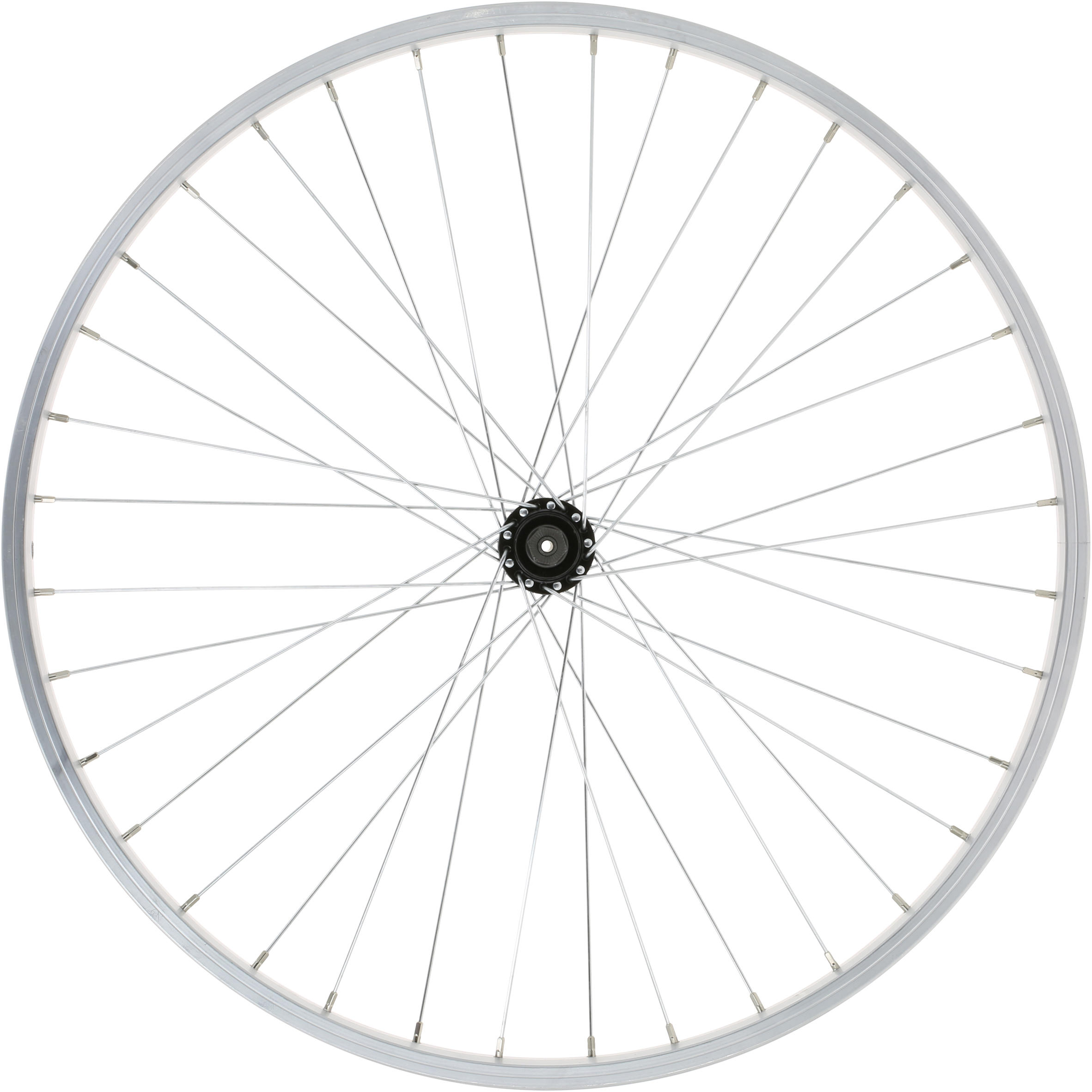 Child's 24-inch front single-wall wheel, silver