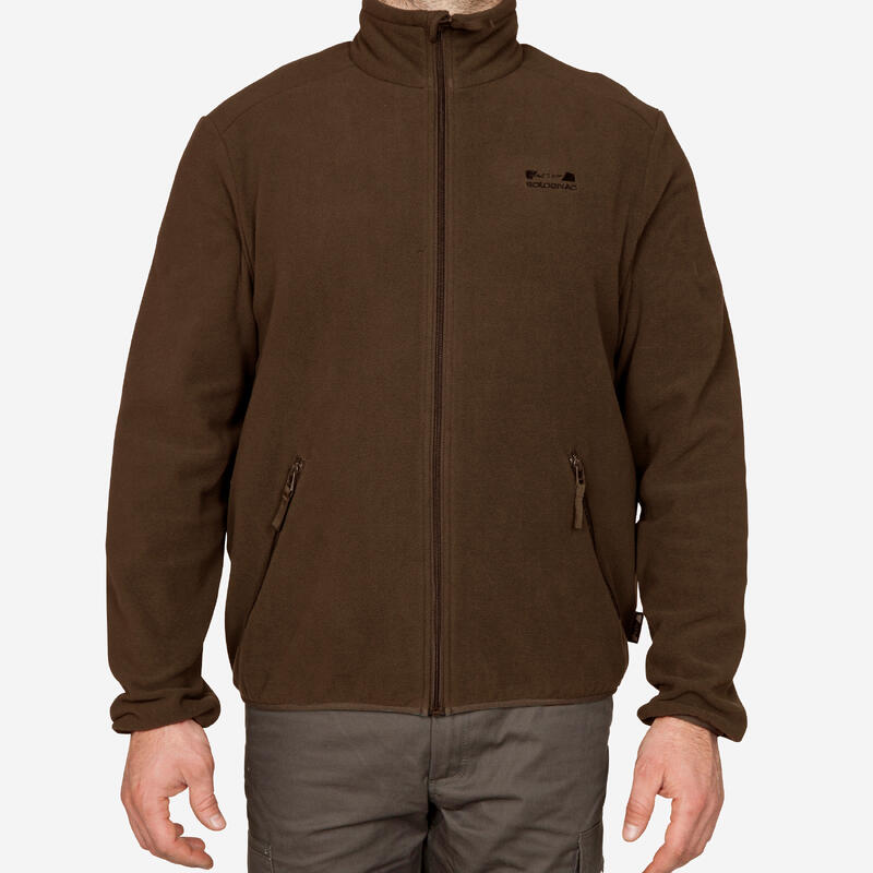 Fleecejacke 100 braun 