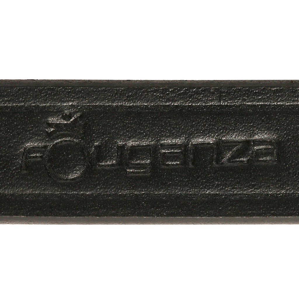 Riendas alemanas equitación fouganza ROMEO caballo negro de cuero y cuerda