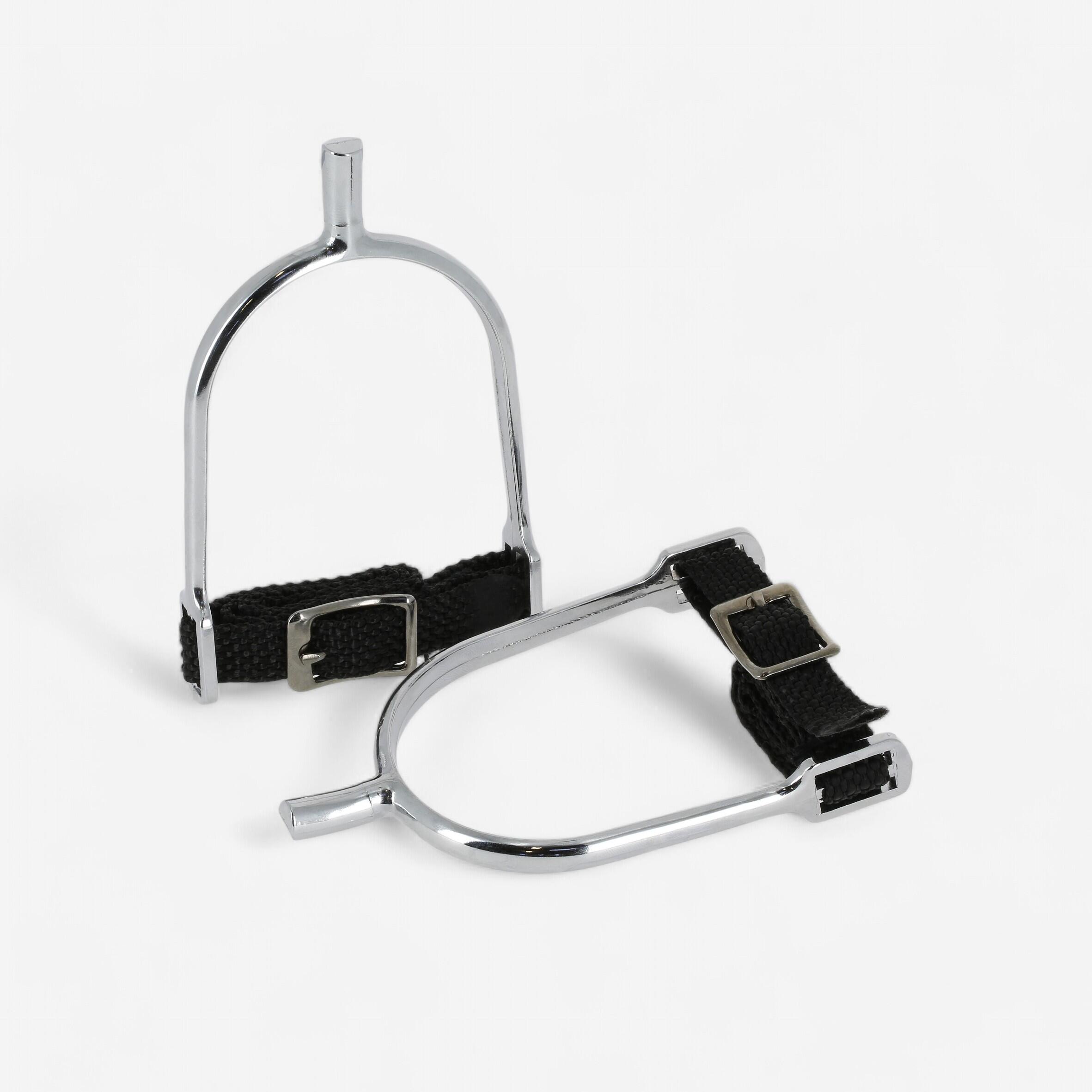 FOUGANZA Sporen met vierkant uiteinde + riempjes voor heren - 20 mm