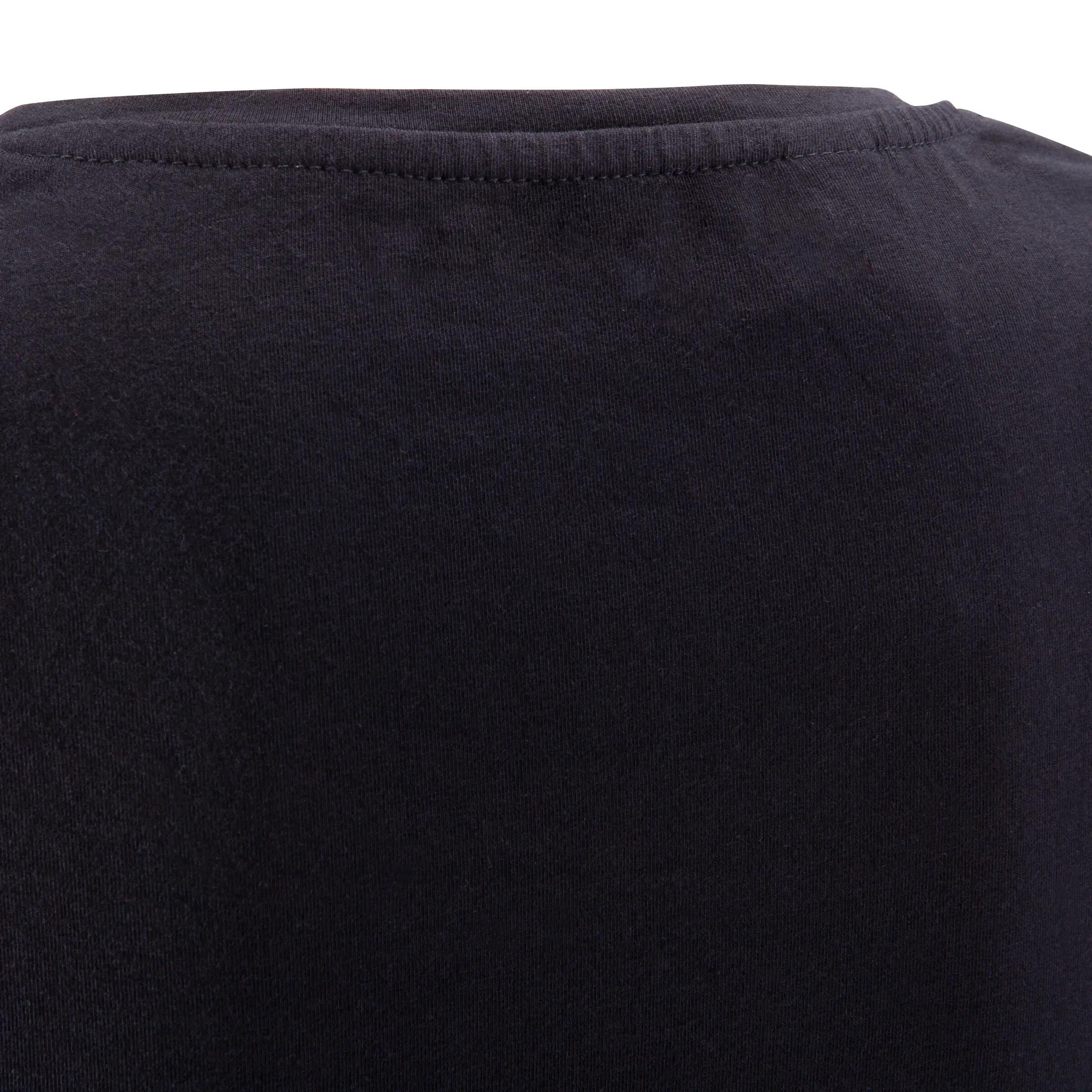 Essential Athletee Women's Cotton and Elastane Fitness T-Shirt - Black 6/8