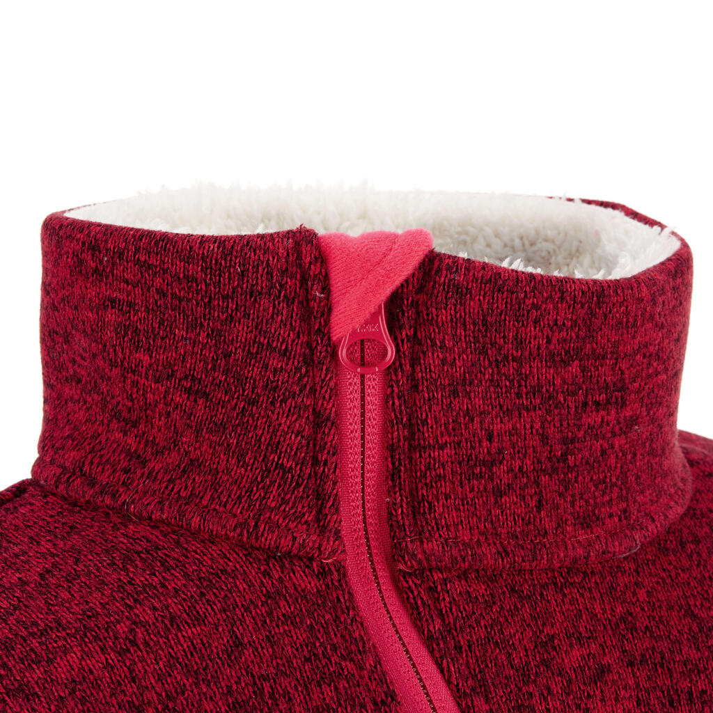 Pullover Arpenaz 500 Kinder rot