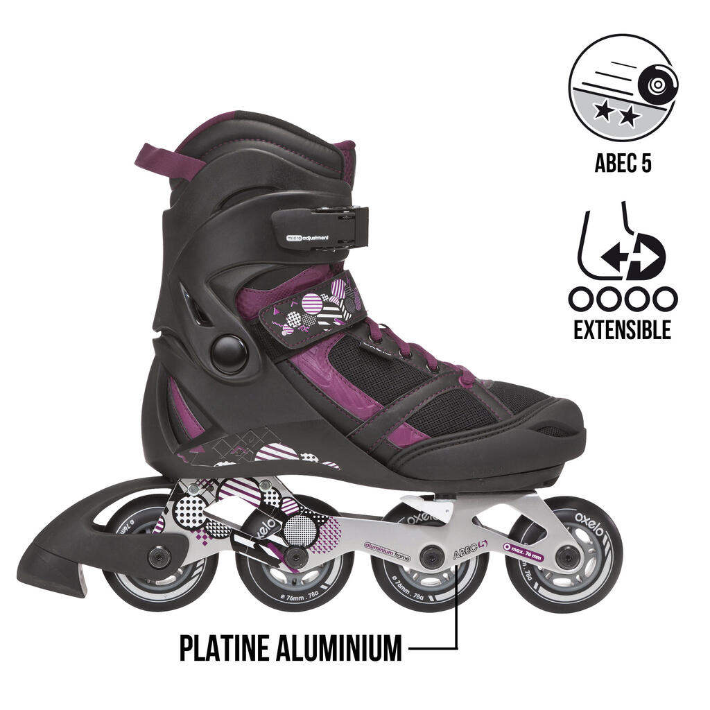Inline-Skates Play 7 Girl Kinder schwarz/lila