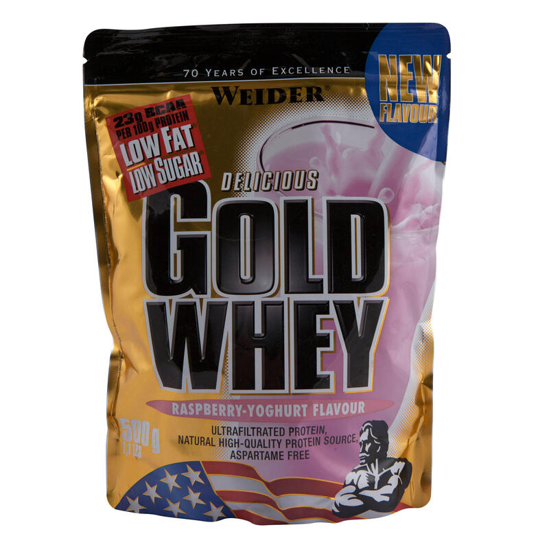 WEIDER GOLD whey proteins strawberry yoghurt 500gr WEIDER - Decathlon