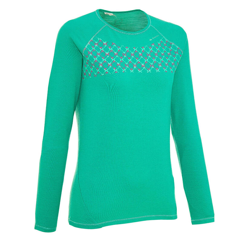 Tricou 100% lână merinos 100% negru damă