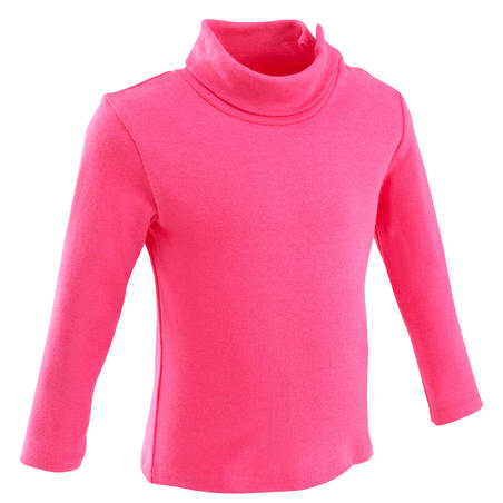 Baby Gym Organic Cotton Turtleneck T-shirt - Fuchsia Pink