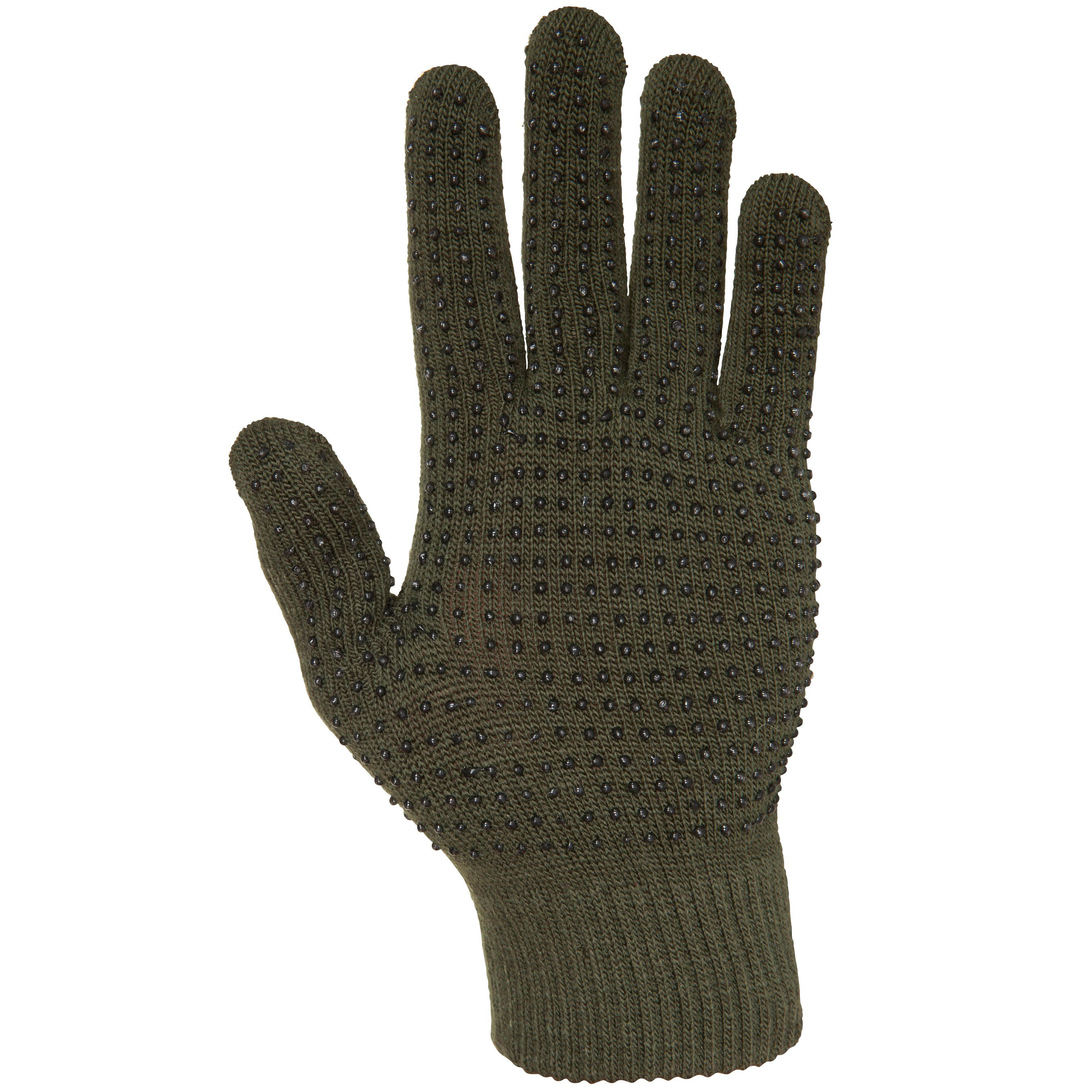 Warm Gloves with Pimpled Palm - Green 2/4