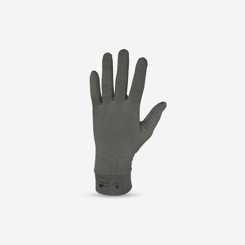 Guantes Interiores Caza 100 Oliva Negro