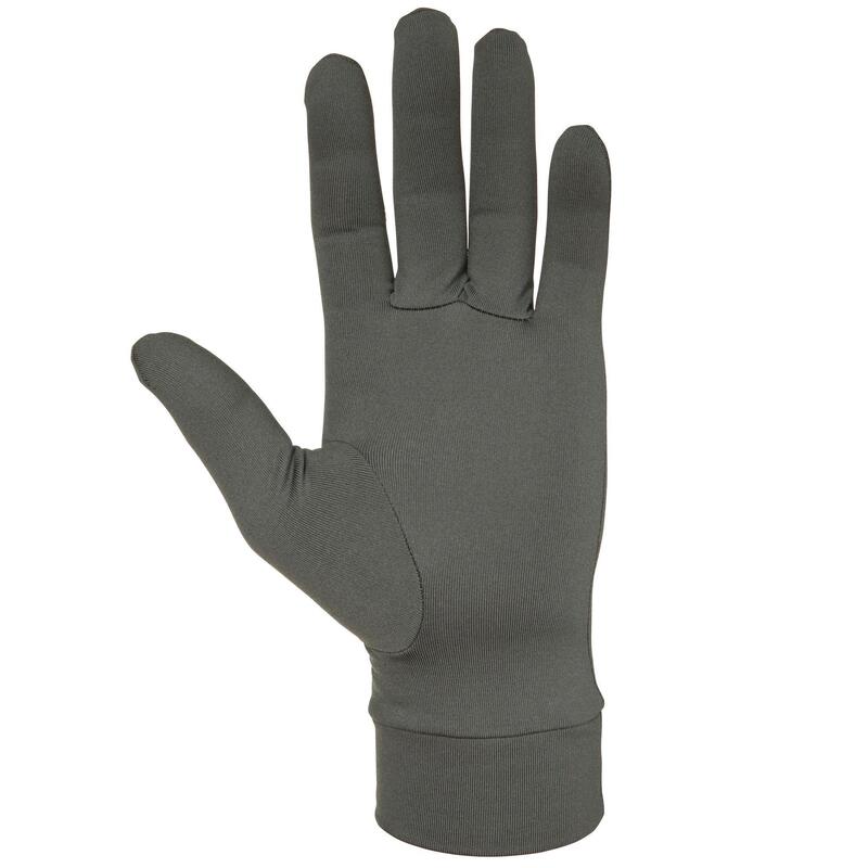 Guantes Interiores Caza 100 Oliva Negro