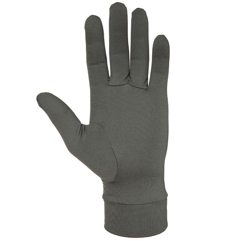 Liner Gloves Olive Black SOLOGNAC Decathlon