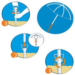 cruise Mevrouw uitlokken Grondpen parasol Paruv oranje | | Decathlon.nl