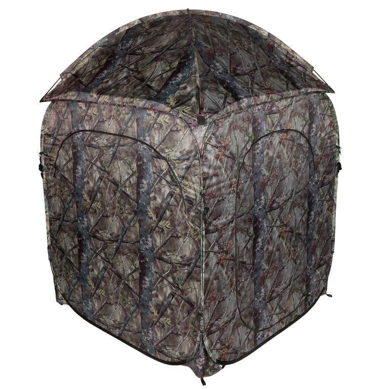 Camouflage Hide Tent Army Military Camo Print - Camouflage Brown