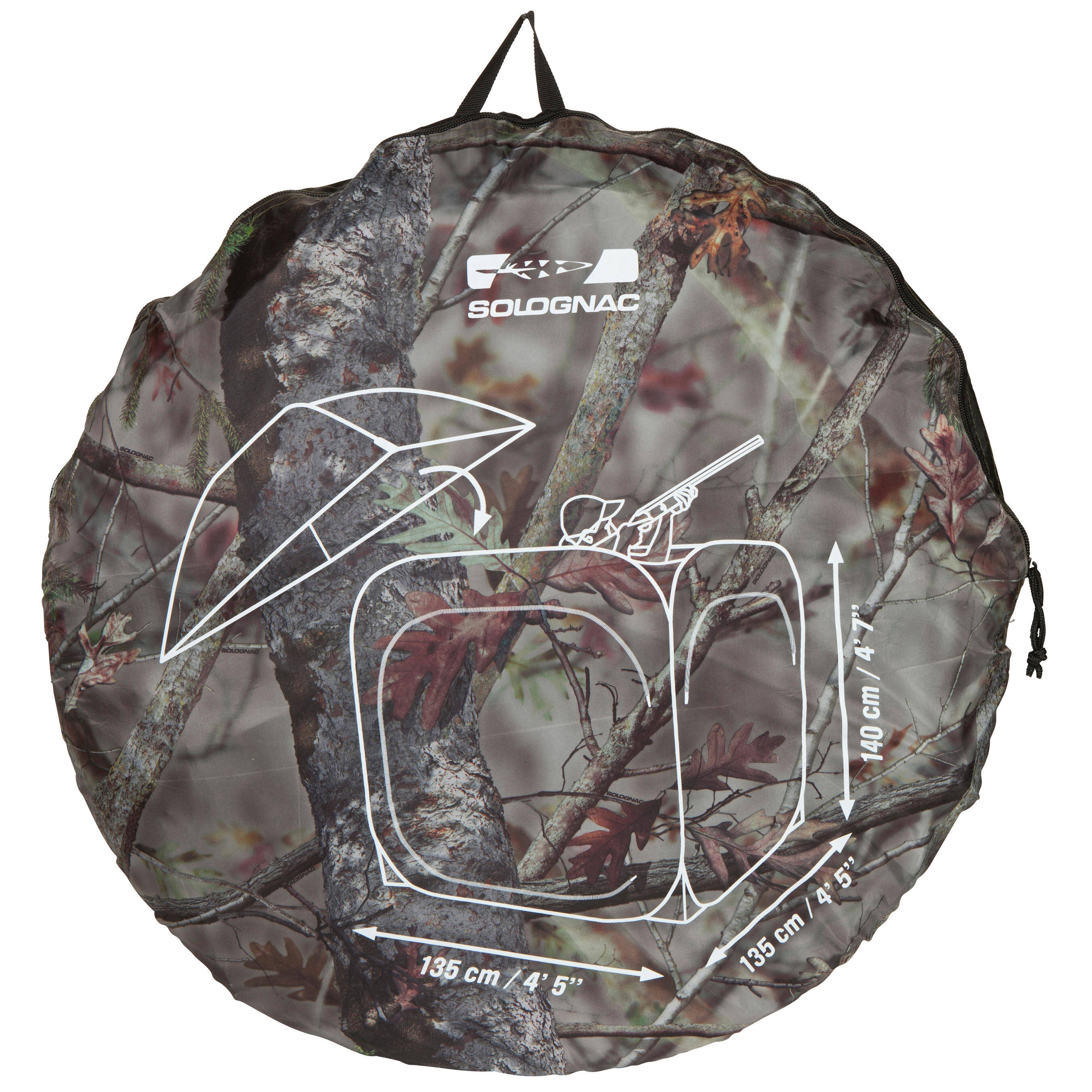 Camouflage Hide Tent Army Military Camo Print - Camouflage Brown -  5