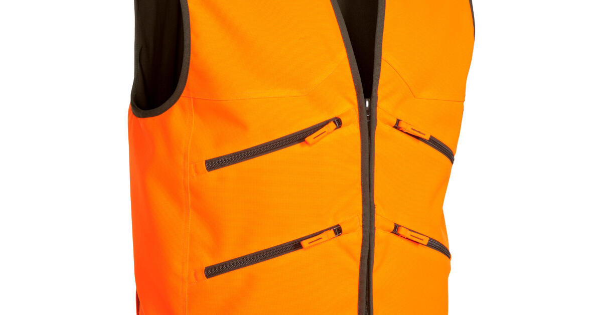 GILET CHASSE SUPERTRACK 500 FLUO SOLOGNAC