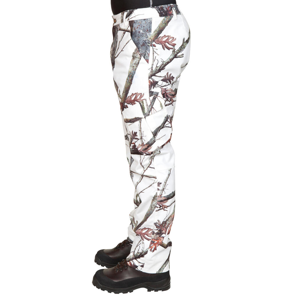 Jagdhose 520 wasserdicht warm Camouflage/weiss 