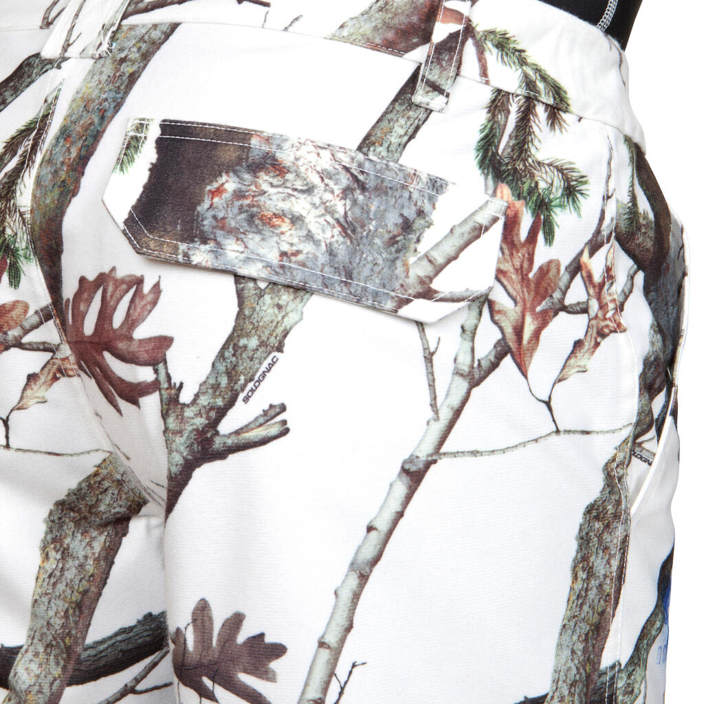 Jagdhose 520 wasserdicht warm Camouflage/weiss 