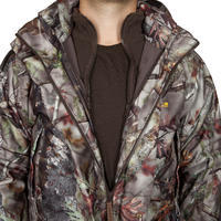 300 3-in-1 Warm Waterproof Hunting Jacket - Brown Camo