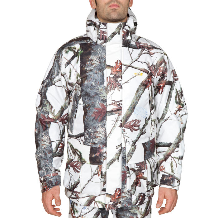 VESTE CHASSE IMPERMÉABLE CHAUDE 3 EN 1 300 CAMOUFLAGE ...