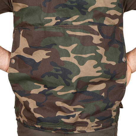 Gilet de chasse STEPPE 100 camo vert | Solognac