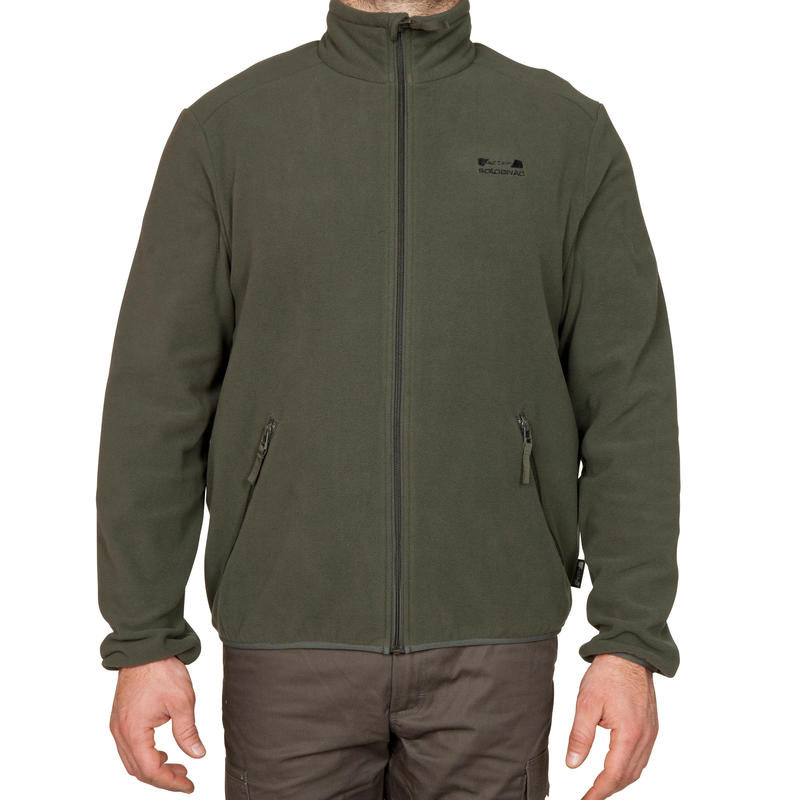 Veste de chasse en molleton 100 verte Veste de chasse en molleton 100 verte