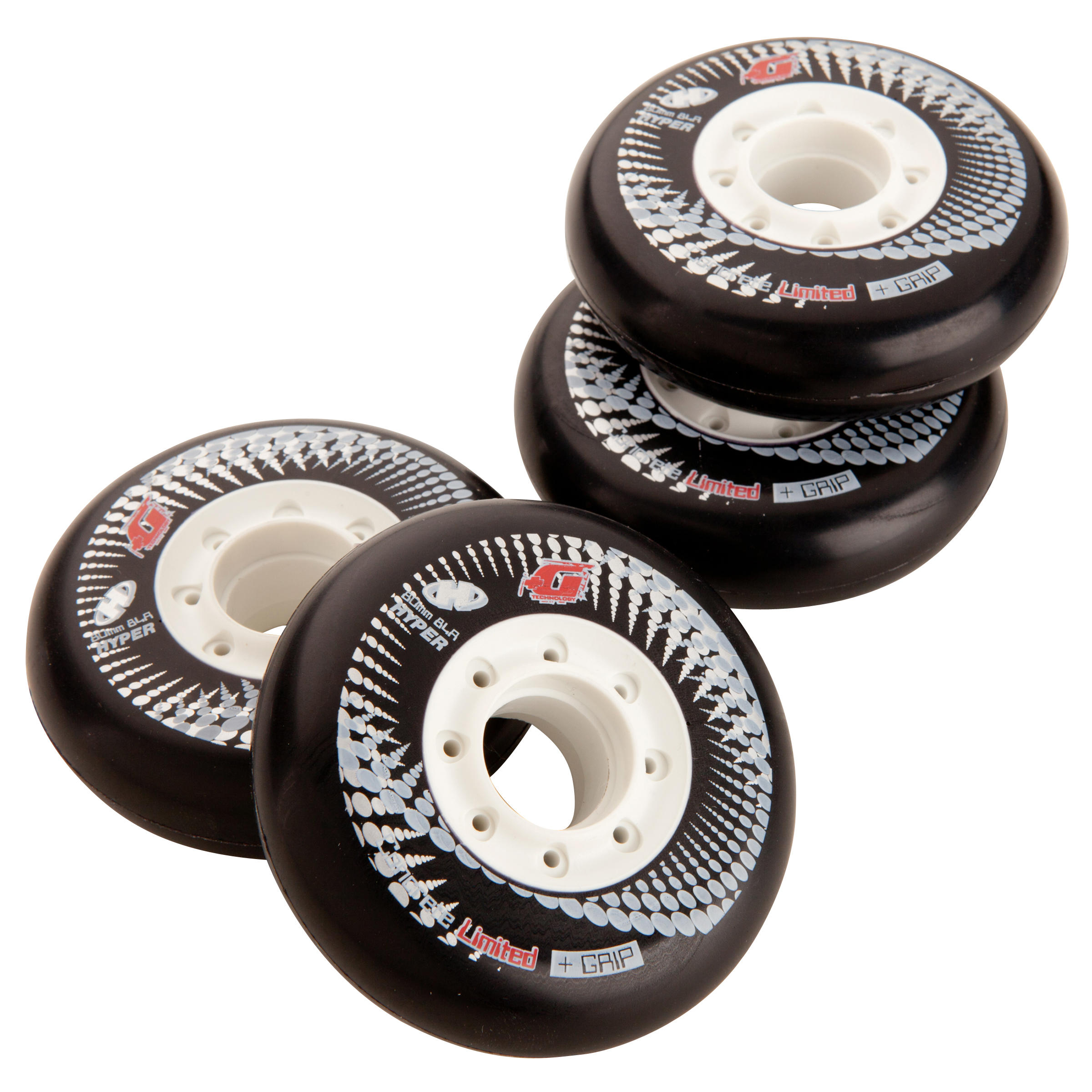 Ruedas x4 Patinaje Patiente Skateboard Freride Concrete 80 MM 84A Negro
