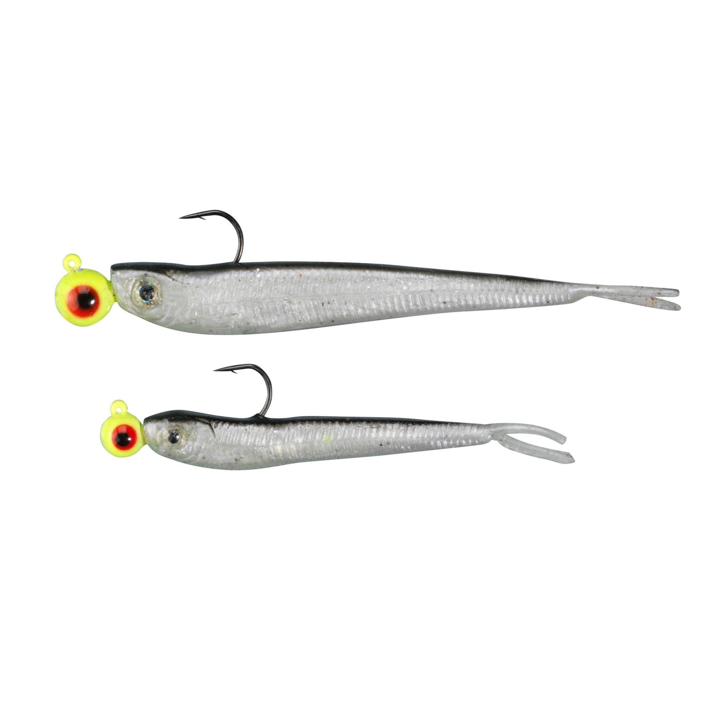 NO BRAND POWER PACK BLACK SHAD FRESHWATER SOFT LURES