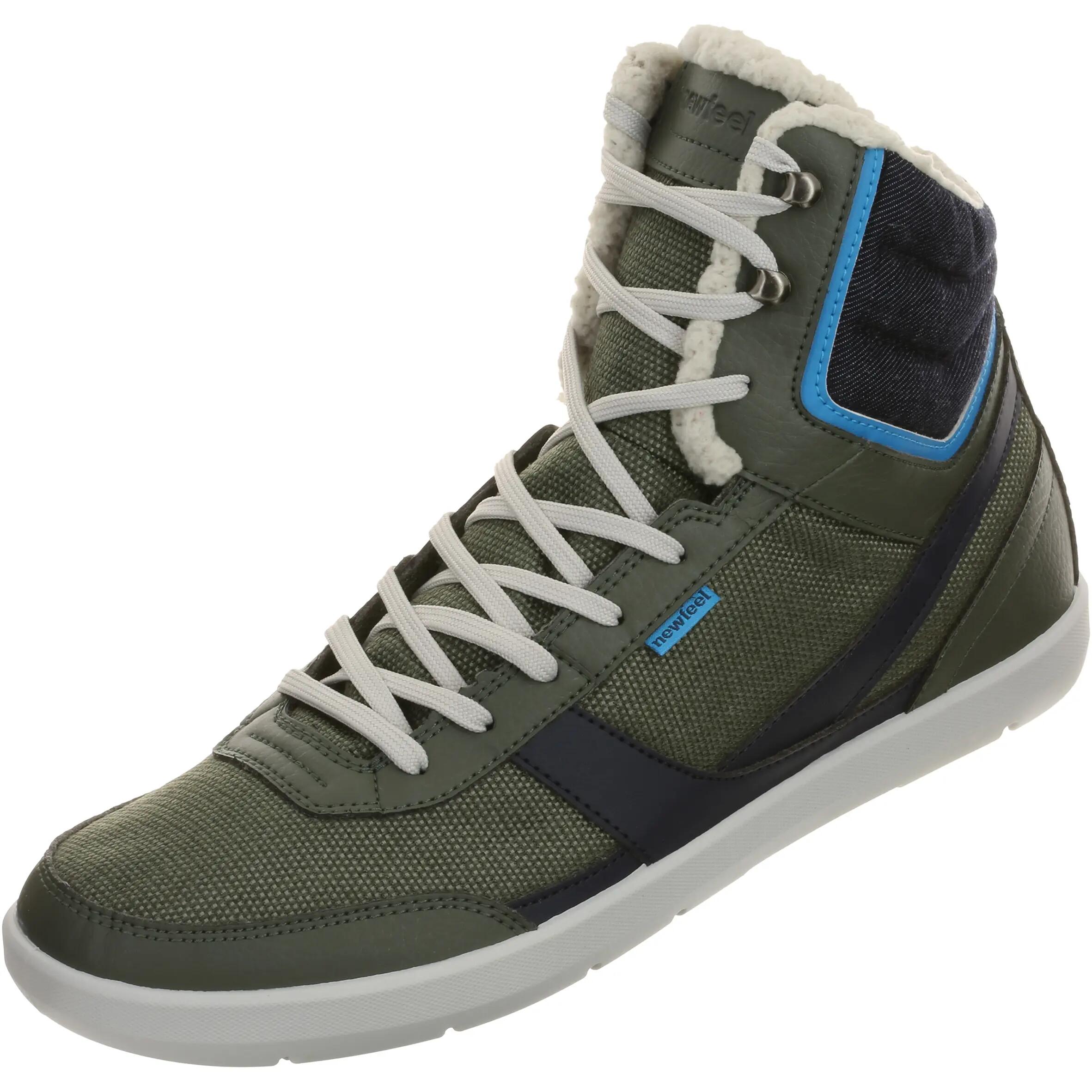 Frost men's everyday walking shoes - khaki/blue 8/13