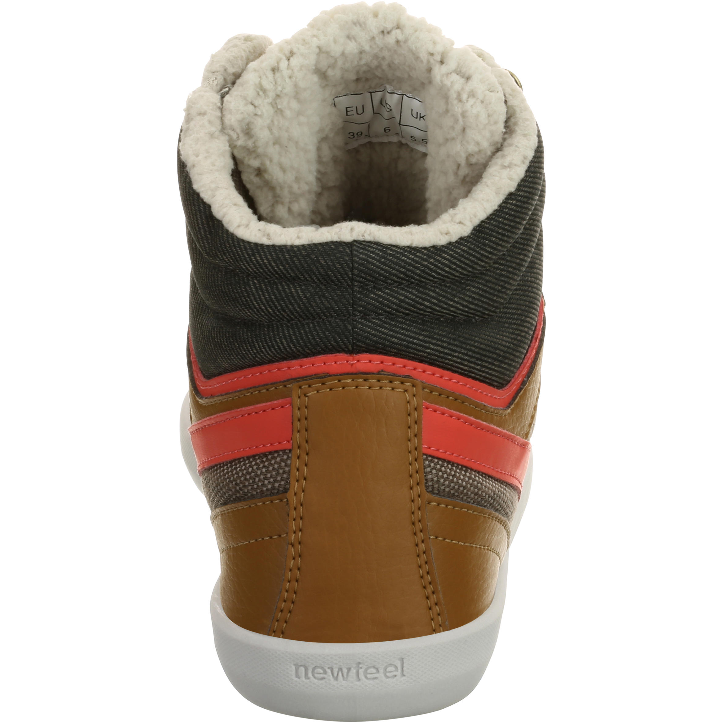Frost women's everyday walking shoes - brown/grey/coral/white 5/13