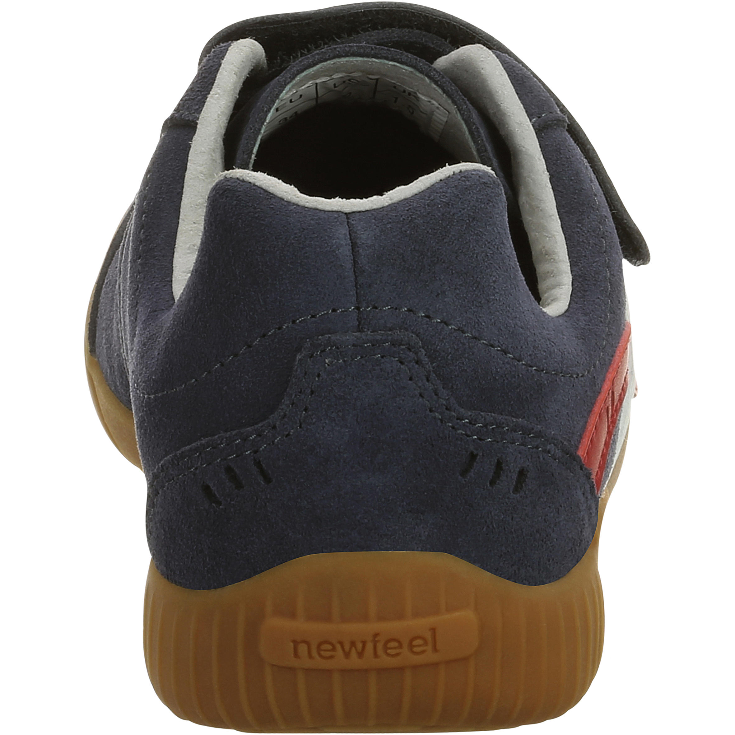 Jarry children's leather walking shoes - navy/red 6/18