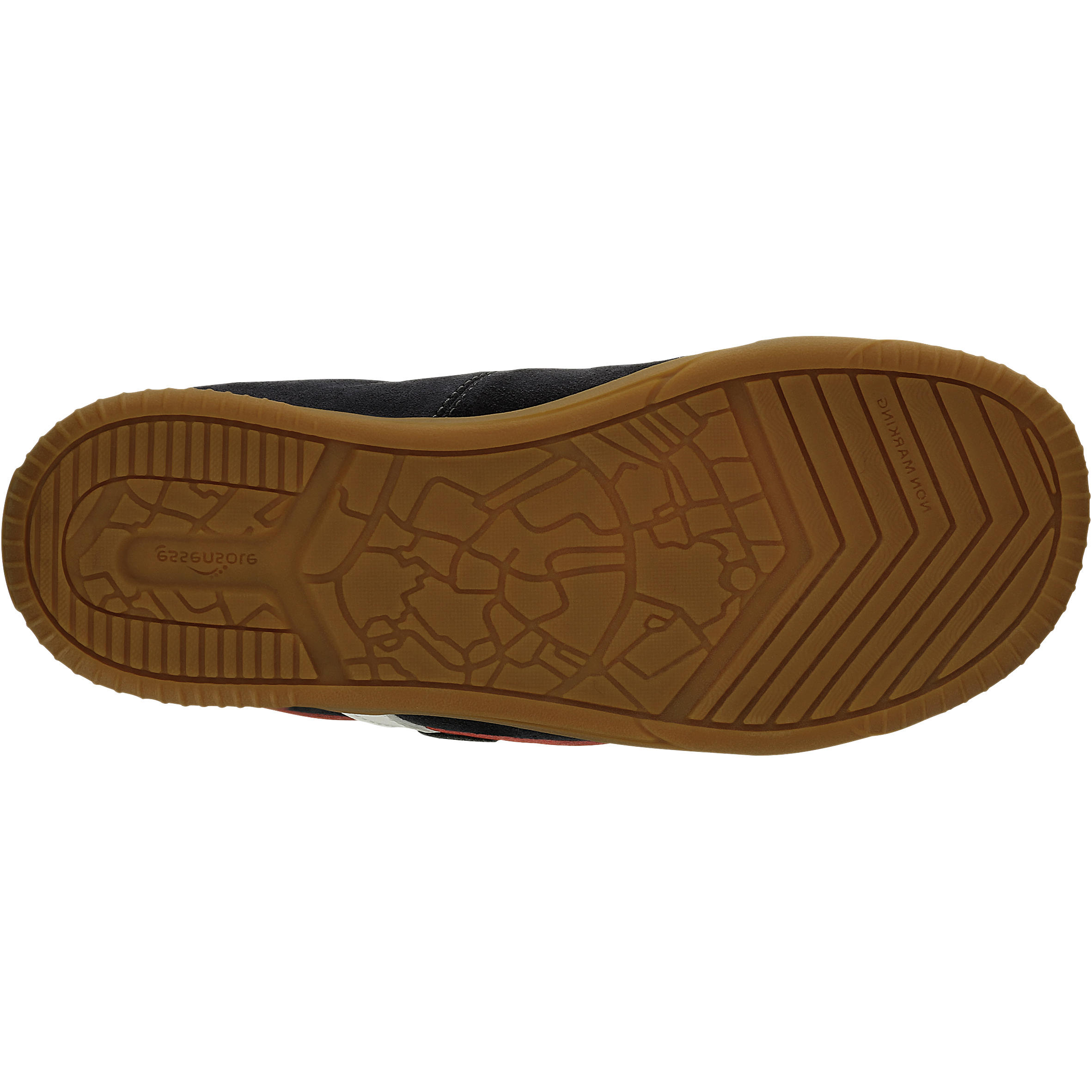 Jarry children's leather walking shoes - navy/red 8/18