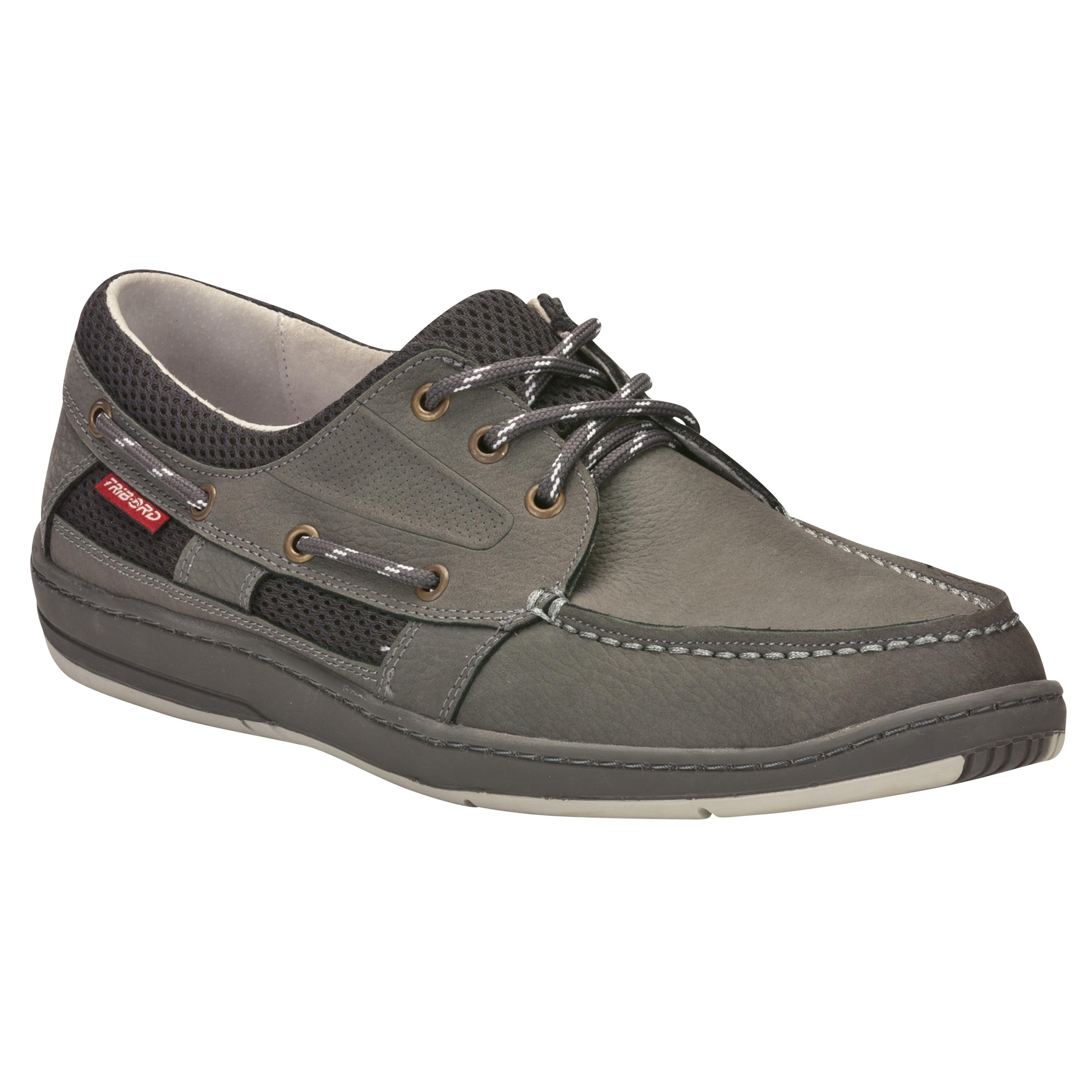 TRIBORD CLIPPER men's boat shoes - Grey