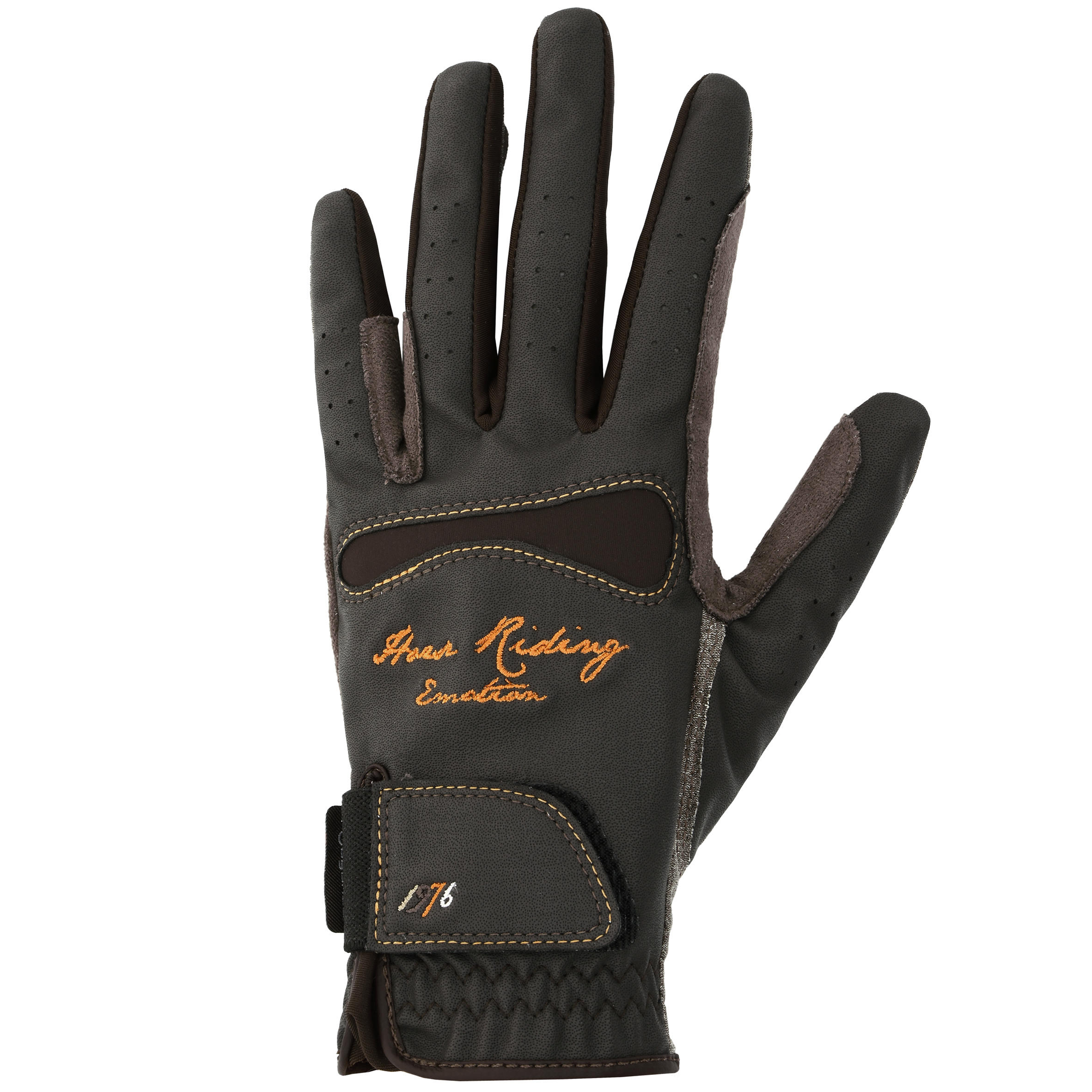 Hexagirls Adult Horse Riding Gloves - Dark Brown 1/15