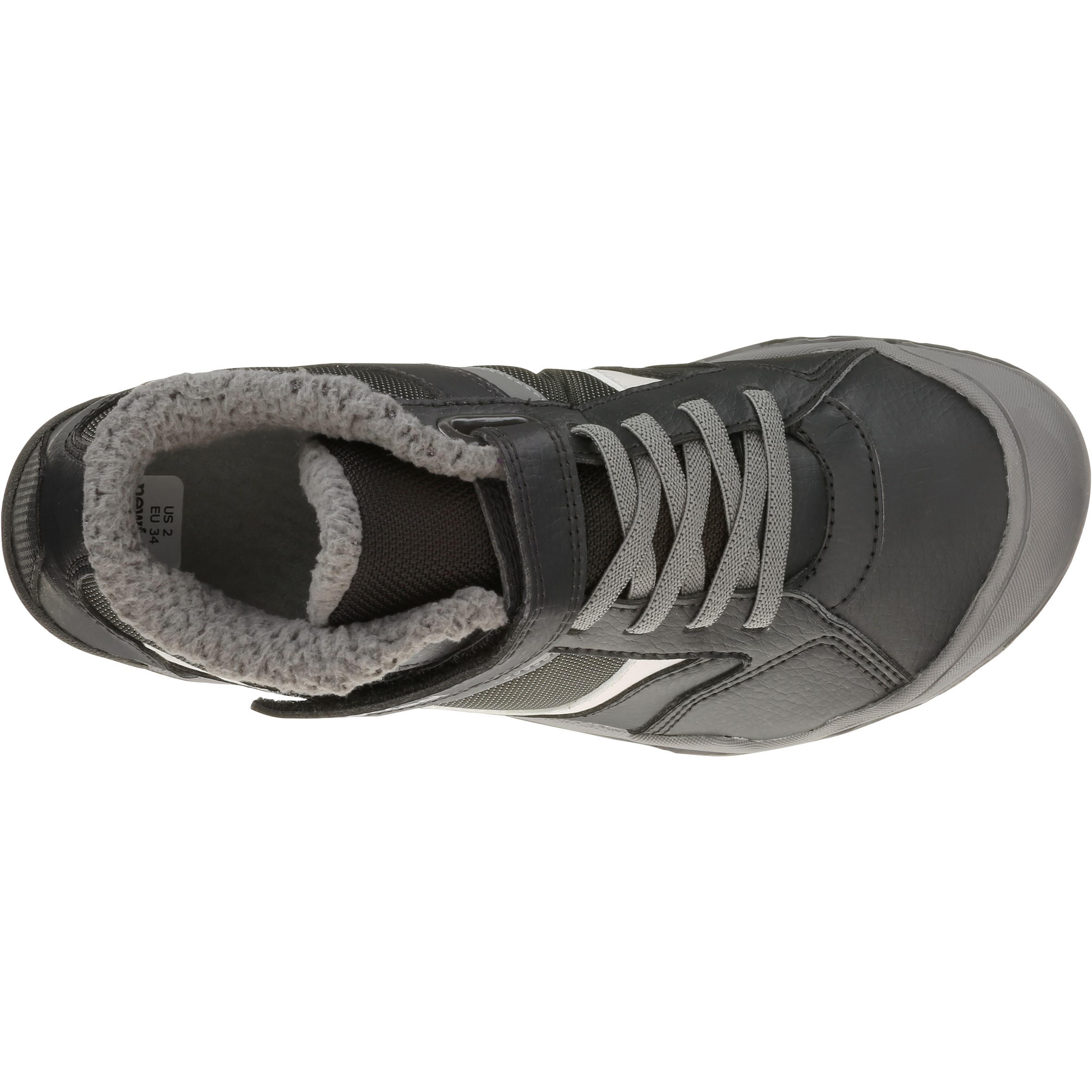 RootBoost Fur children's fitness walking shoes anthracite white 6/13